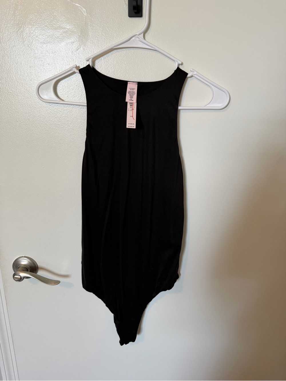 Victoria’s Secret Black Sleeveless Bodysuit Size Medium NWT